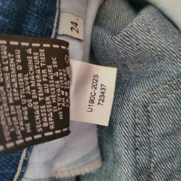 7 for all Mankind distressed straight leg jeans - Picture 14 of 15